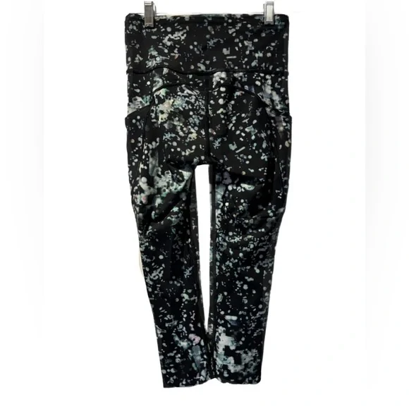 Lululemon FAST & FREE crop ii Leggings with NULUX 19”  in Pixel Haze Black ✔️ - Picture 5 of 9